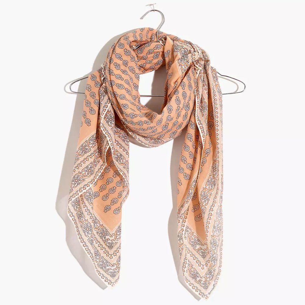 Madewell oversize bandana, color:Muted Shell